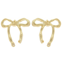 LONG TAIL BOW RIBBON POST EARRINGS